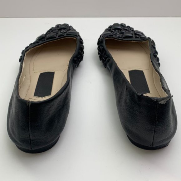 Zara Black Gem Ballet Flats - Picture 4 of 11